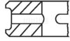 MAHLE ORIGINAL 213 22 N0 Piston Ring Kit